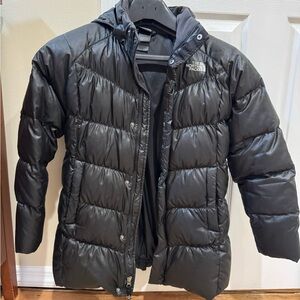 The North Face Kids Charcoal Puffer Coat